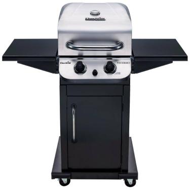 Imagem de Churrasqueira a Gás com 2 Queimadores e Rodas Aço Inoxidável, CHAR BROIL 463673519P1, Preto