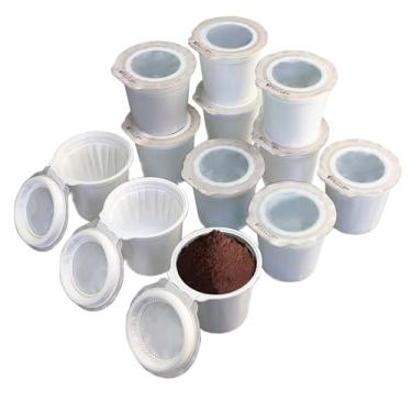 Imagem de iFillCup, 240 Count White - Fill your own Single Serve Pods. Eco friendly 100% recyclable pods for use in all k cup brewers including 1.0 & 2.0 Keurig. Airtight to seal in freshness.
