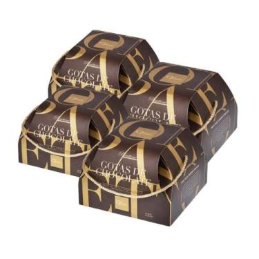 Imagem de 4 Panetone Ofner Gotas De Chocolate, Panettone 750G Premium