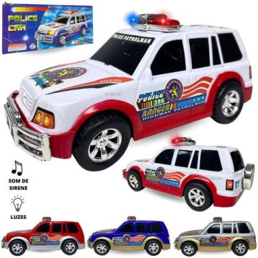 Imagem de Carrinho De Policia Com Sirene E Luz Bate E Volta Brinquedo - Europio,