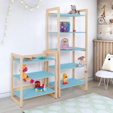 Imagem de Conjunto estantes multiuso colorê infantil - MULTIPLA MOVES, AZUL