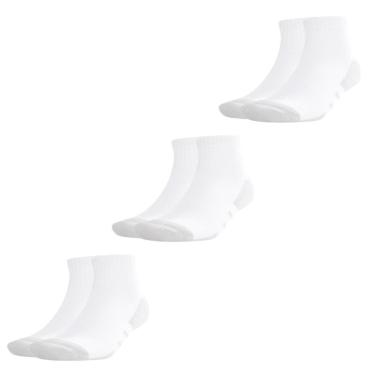 Imagem de Kit 3 Pares de Meias Adidas Quarter Cano Médio Unissex