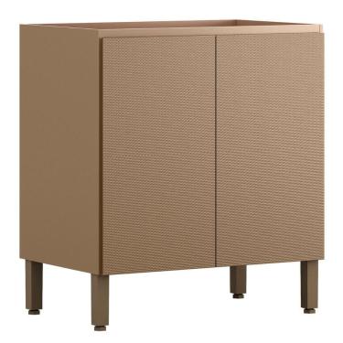 Imagem de Balcão Sem Tampo Art 80 Cm 2 Portas Kit`s Paraná Cor:vanilla