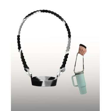 Imagem de Alça de silicone para garrafa de água para acessórios Stanley Cup, estilingue de garrafa de água colorida, serve para a maioria dos copos Stanley de 227 a 1,134 g