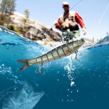 Imagem de Iscas de pesca, 10 cm, 15,6 g, plástico, artificial, realista, ferramentas de pesca, acessório para entusiastas de pesca, amantes de pesca, pesca de truta robalo