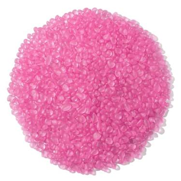 Imagem de Keedolla Aquarium Rocks Betta Cascalho para aquário de peixes, 227 g Mármores de vidro marinho fosco para enchimento de vasos, artesanato DIY e decoração de casa - Rosa vermelha, 6-9 mm