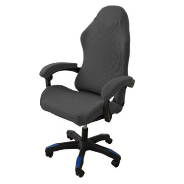 Imagem de Lzyjckh Capa para Cadeira Gamer com Apoio de Braço Capas para Cadeiras de Escritório Protetor Elástico Removível para Cadeira de Escritório e Computador Para Decoração de Casa,Gray,1 Pack