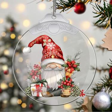 Imagem de Enfeites de Natal para pendurar cristal anão, enfeites de árvore de Natal feitos à mão, decoração de carro e casa - presentes de Natal, decoração de artesanato em acrílico, ideias de troca de