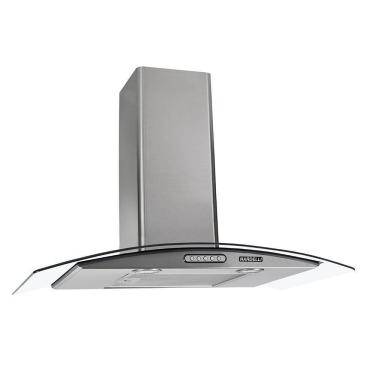 Imagem de Coifa De Parede 75cm Vidro Curvo Duto Slim Nardelli Inox 220V