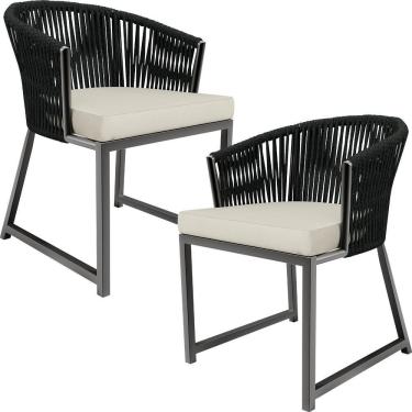 Imagem de Kit 02 Cadeirass Para Área Gourmet Cozinha Bethari D04 Preto