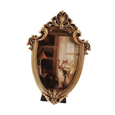 Imagem de IEUDNS Porta-retratos vintage em formato de, para pendurar na parede ou exibir, feito de resina, com suporte para cartões e fotos, ideal