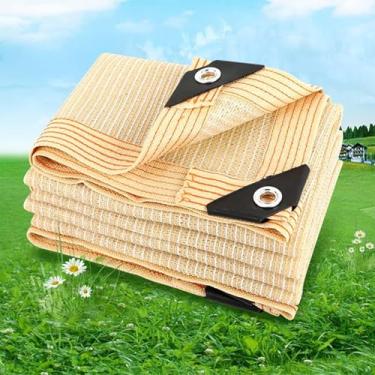 Imagem de Rede De Sombra De Proteção Uv Lbrg, Pano De Malha De Sombra, Tecido De Cobertura De Jardim, Vários Tamanhos, Tecido De Cobertura, Toldo De Protetor Solar De Pérgola, Beige, 4x6m(13 * 19.7ft)