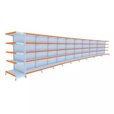 Imagem de Gondola Centro 170 Fit Ate 9 Metros 1 Ponta Branco 95b Pe Laranja - AM