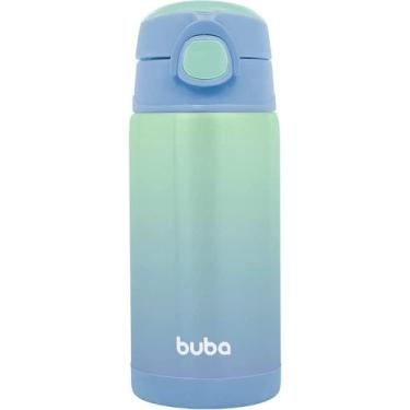 Imagem de Garrafa Colorida Termica Infantil Canudo Buba Aço Inox 400ml , 400ml, 