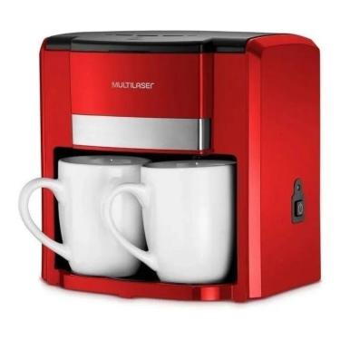 Imagem de Cafeteira Portátil Multilaser Gourmet Be015 Semi Automática Vermelha De Filtro 220v