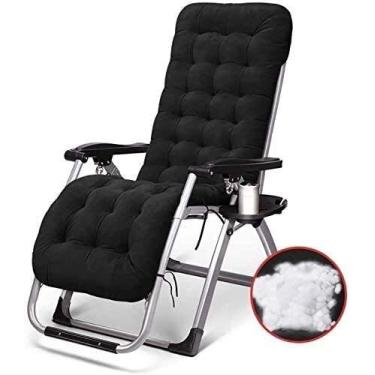 Imagem de Cadeiras reclináveis ao ar livre cadeira de balanço dobrável para adultos com cama de pátio, adequada para varanda, jardim, varanda com gramado, a cadeira de acampamento portátil suporta