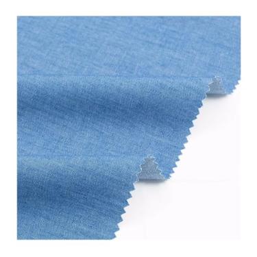 Imagem de Tecido Jeans Azul Celeste Para Costura, Artesanato De Tecido Jeans Elegante Por (100 Cm X 160 Cm)(Blue1,3x1.6M)