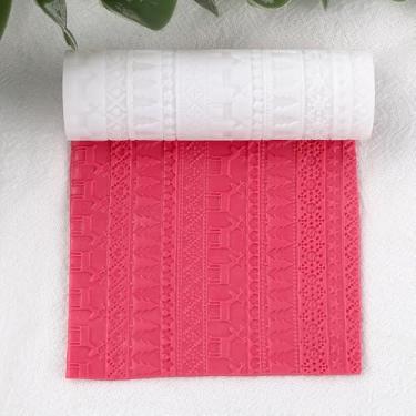 Imagem de Rolo de textura com tema natalino de argila de polímero, carimbos de cerâmica, rolo de argila, ferramentas faça você mesmo, rolos de textura de cerâmica para brincos de cerâmica, fabricação de joias