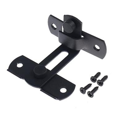 Imagem de HHHJQFAAT 1 pç Fecho de trava de metal fundido para porta de celeiro TePB9rrg Fivela de porta