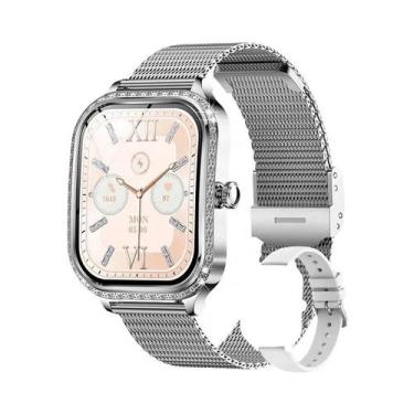 Imagem de Relógio Inteligente De Luxo Feminino Com Tela HD De 1,75, Monitor De F