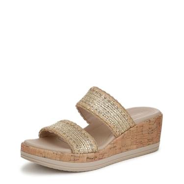 Imagem de Sandália feminina BZees Resort Slide, Ouro/natural, 35