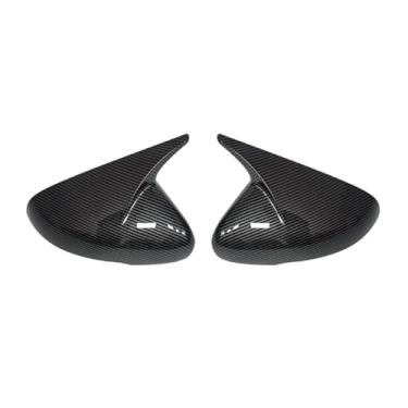 Imagem de Capa de espelho de asa de carro, para Stinger 2018 2019 2020 2022 2023 capa de espelho retrovisor de porta lateral do carro ABS coberto com padrão de fibra de carbono