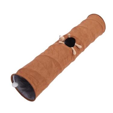 Imagem de Yosoo Tecido de Camurça Reto Divertido para Túnel de Gato, Armazenamento Simples, Tubos de Gato Dobráveis, Brinquedos para Interação Em Tempo de Brincadeira