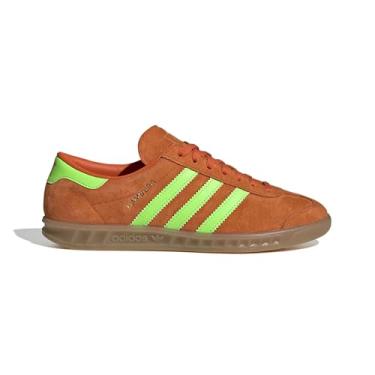Imagem de adidas Originals Hamburg Tênis feminino, Laranja, verde solar, 36