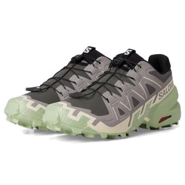 Imagem de Salomon Tênis feminino Speedcross 6, Castlerock/Vanilla Ice/Smoke Green, 11