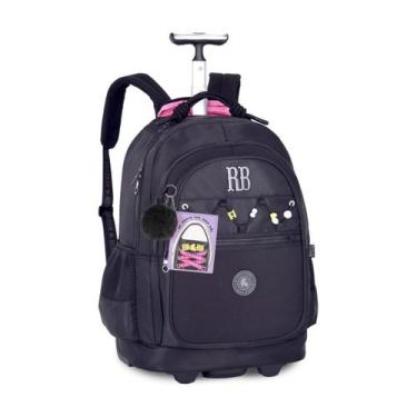 Imagem de Mochila de Rodas Juvenil Rebecca Bonbon Meninas - Clio Style, Preto