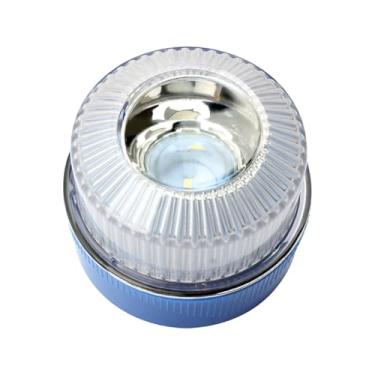 Imagem de Generic Luz estroboscópica intermitente de emergência 16V para e veículos de construção, Branco Azul