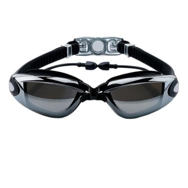 Imagem de Óculos De Natação Profissional Anti-Embaçamento de Mergulho Para Piscina Mar Com Protetor De Ouvido, Antiembaçamento para Mergulho em Piscina e Mar(PRETO TRANSPARENTE)