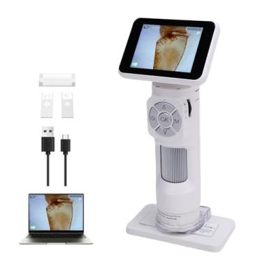 Imagem de Zhjvihx Microscópio Portátil para Crianças, Microscópio Digital HD Com Tela IPS de 2,8 Polegadas Com Ampliação de 30X-700X, Vídeo 1080P, Foto de 10MP, 8 Luzes LED Com Brilho Ajustável, (Monocular)