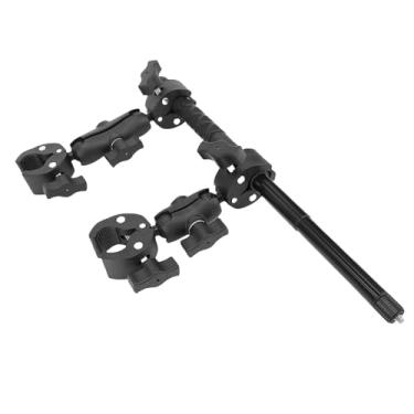 Imagem de AYNEFY Kit de Montagem de Câmera para Motocicleta Guiador de Bicicleta Bastão de Selfie Rotação 360 ° Braçadeira de Cabeça Dupla Ajustável Telescópica para Guidão de Motocicleta Vara Kit de Montagem