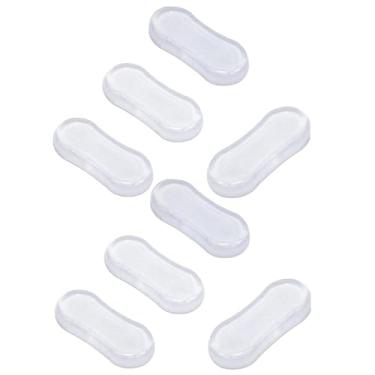 Imagem de Conjunto de para-choques de assento de vaso sanitário transparente, amortecedores de tampa de assento de vaso sanitário com adesivo forte de silicone, amortecedores de assento de vaso sanitário