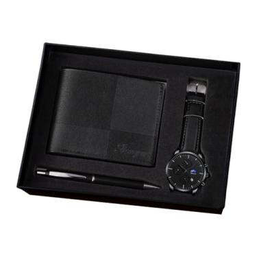 Imagem de LCSVCCXA Conjunto de Presente Masculino Composto Por Relógio, Carteira E Caneta, Ideal para Um Aniversário (de Casal), Style a