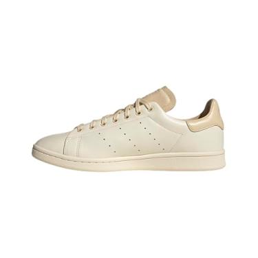 Imagem de adidas Tênis masculino Stan Smith Lux com cadarço casual - Off White, Multi, 11.5 Wide