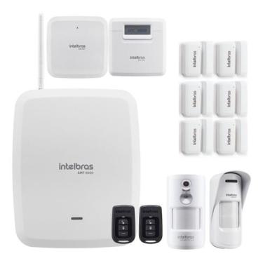 Imagem de Kit Alarme Intelbras AMT 8000 Central, Teclado, 6 Sensores de Abertura