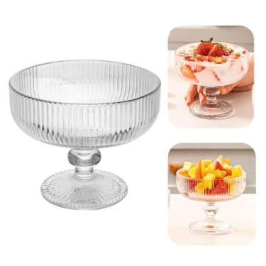 Imagem de Taça para Sobremesa de Cristal Lines Canelada Wolff 300ml