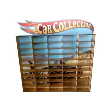 Imagem de Suporte Carrinho Decorações Para 50 Carrinhos Adesivado Suporte - baby