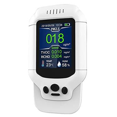 Imagem de Detector de carbono CO2, monitor em tempo real, PM2.5 1.0 10 CO2 HCHO TOVC, detector de temperatura e umidade, para escritório doméstico