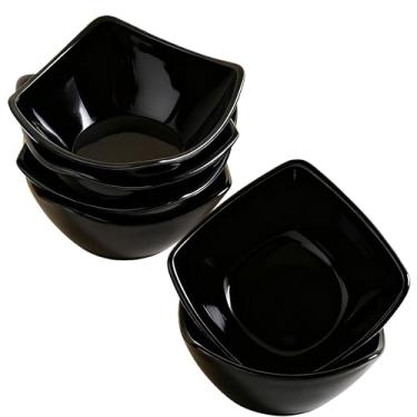 Imagem de GZTFPQ Conjunto de 6 tigelas de mergulho, tigelas de especiarias para sushi, tigela de sobremesa, molho de soja, reutilizável e inquebrável, preparação de servir para molhos, pratos de creme, pratos