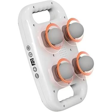Imagem de Massageador Corporal Elétrico Portátil – 4 Cabeças, Recarregável USB, Motor Silencioso – Alívio de Dores e Relaxamento Muscular