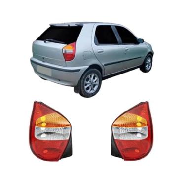 Imagem de Lanterna Traseira Palio 2001/2004 Carcaça Preta Tricolor (Lado Direito)