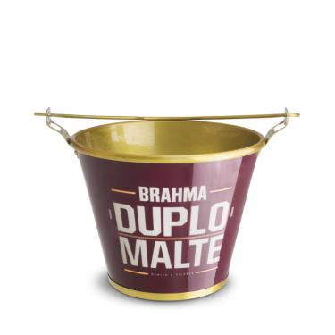 Imagem de Balde para Cerveja em Alumínio 6L Brahma Duplo Malte - Alumiart Falcão