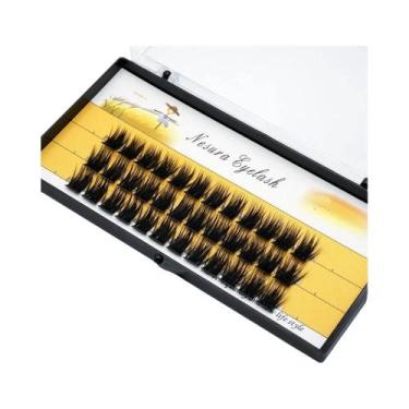 Imagem de Cílios Postiços Individuais 3D De Visom Russo 40D 30D Naturais Feitos 