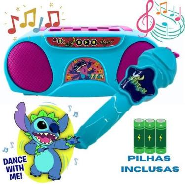 Imagem de Karaokê Stitch Boombox Disney Com Microfone