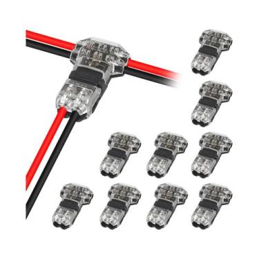 Imagem de Conector De Emenda Rápida Sem Solda 14-20 AWG, Divisor De Fiação De Ra