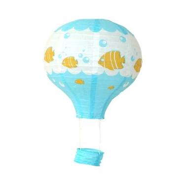 Imagem de Lanternas De Papel Em Forma De Balão De Ar Quente DIY De 12 Polegadas 