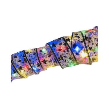 Imagem de Fita De Natal Dourada Com Luzes De Fada Para Decoração De Casa, Festa,